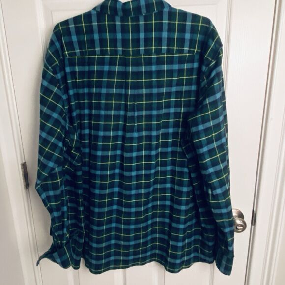 Vineyard Vines Flannel Shirt Mens XXL Blue Plaid Button Up Long Sleeves Tartan - Picture 4 of 9